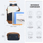Water Resistant Functional Backpack with Shoe Compartment & USB Charging Port - Navy