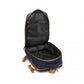 Water Resistant Functional Backpack with Shoe Compartment & USB Charging Port - Navy