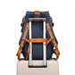 Water Resistant Functional Backpack with Shoe Compartment & USB Charging Port - Navy