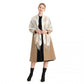 Acrylic Fashion Women's Long Shawl Grid Tassel Winter Warm Oversized Scarf - Beige
