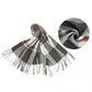 Acrylic Fashion Women's Long Shawl Grid Tassel Winter Warm Oversized Scarf - Grey