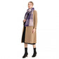 Acrylic Fashion Women's Long Shawl Grid Tassel Winter Warm Oversized Scarf - Purple