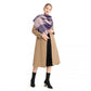 Acrylic Fashion Women's Long Shawl Grid Tassel Winter Warm Oversized Scarf - Purple