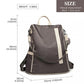 Miss Lulu Two Way Anti-Theft Backpack With Pom Pom Pendant