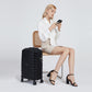 Kono Cabin Size Classic Collection PP Luggage With Charging Interface - Black
