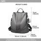 Miss Lulu Two Way Backpack Shoulder Bag With Pom Pom Pendant - Grey