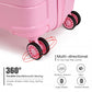 Kono 24 Inch Hard Shell PP Suitcase - Pink