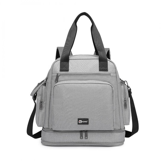 Kono Multi Way Travel Baby Changing Bag - Grey