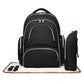 Kono Large Capacity Multi Function Baby Diaper Backpack Black