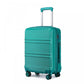 Kono Abs 20 Inch Sculpted Horizontal Design Cabin Luggage - Teal