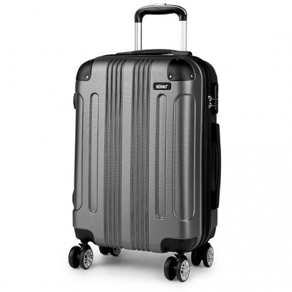 Kono 20 Inch Abs Hard Shell Suitcase Luggage - Grey