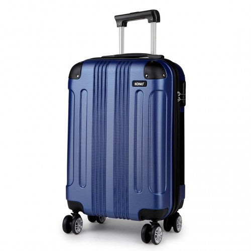 Kono 19 Inch Abs Hard Shell Suitcase Luggage - Navy